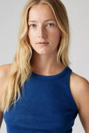 Indigo blauwe tanktop