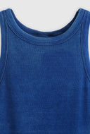Indigo blauwe tanktop