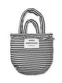 Gestreepte puffer tas light ripstop pillow bag