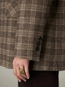 Geruite blazer camaron