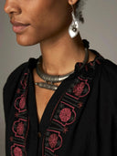Geborduurde blouse davinia