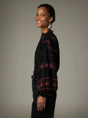 Geborduurde blouse davinia