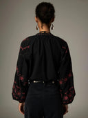 Geborduurde blouse davinia