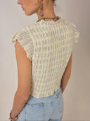 Ruffle top patmos omaris