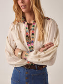 Beige blouse udaipur cleo