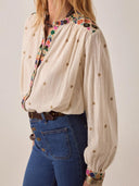 Beige blouse udaipur cleo