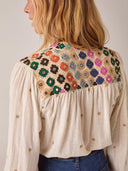 Beige blouse udaipur cleo