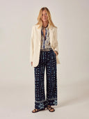 Blauwe blouse sake cleo