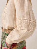 Creme blouse solstice virginia