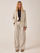 Gestreepte pantalon capri tomy