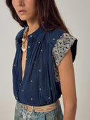 Sleeveless Shirt Blue Satori Karina