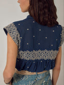 Sleeveless Shirt Blue Satori Karina