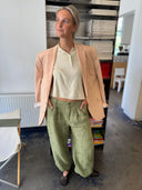 Groene pantalon met embroidery Otto