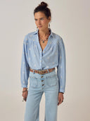 Lichtblauwe blouse sunny james