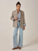 Lichtblauwe blouse sunny james