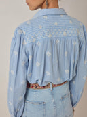Lichtblauwe blouse sunny james