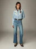 Denim western blouse frankie