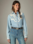Denim western blouse frankie