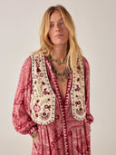 Geborduurd gilet freak folk lola
