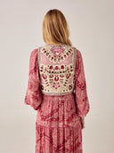 Geborduurd gilet freak folk lola