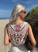Geborduurd gilet freak folk lola
