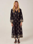 Maxi jurk eleonora black henna
