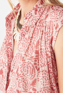 Roze mouwloze blouse lea