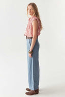Roze mouwloze blouse lea