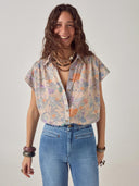 Multigekleurde blouse maui pua