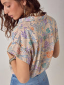 Multigekleurde blouse maui pua