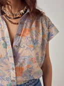 Multigekleurde blouse maui pua