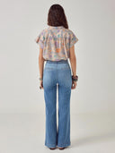 Multigekleurde blouse maui pua