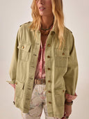 Groene field jacket noa