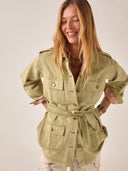 Groene field jacket noa