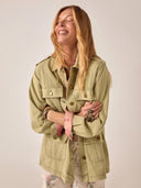 Groene field jacket noa