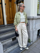 Groene field jacket noa
