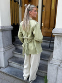 Groene field jacket noa