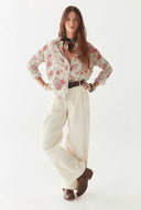 Broek met embroidery lolo