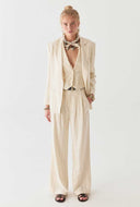 Embroidered gilet delphine
