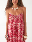 Rode maxi jurk valeria