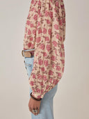 Roze blouse met print lennox