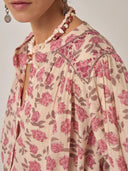 Roze blouse met print lennox