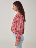 Roze gewatteerde jacket sujata