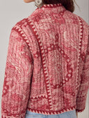 Roze gewatteerde jacket sujata