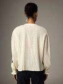 Witte blouse met bloemen morfeo