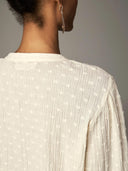 Witte blouse met bloemen morfeo