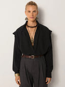 Zwarte blouse capucine ash
