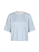 Lichtblauw gestreept t-shirt emrys-m