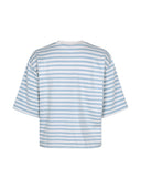 Lichtblauw gestreept t-shirt emrys-m