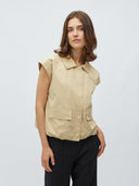 Beige gilet matis-m